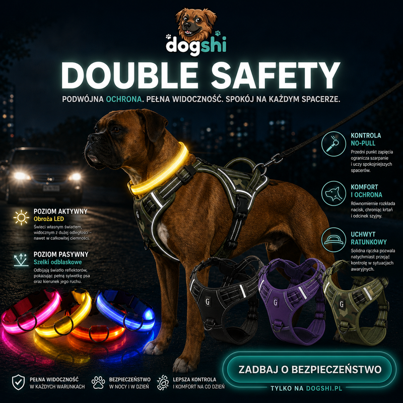 Bezpieczeństwo 360°: Dlaczego sama obroża to czasem za mało? 🌙🐾
